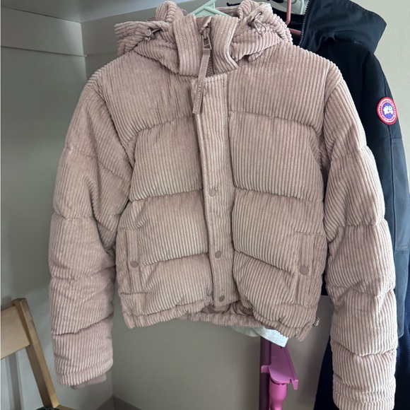 Aritzia Jackets & Blazers - Pink Corduroy Aritzia Super Puff